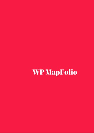 WP MapFolio 
 