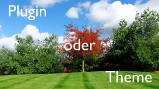 Theme
Plugin
oder
 