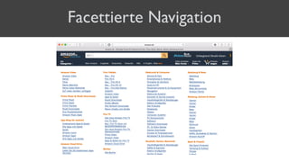 Facettierte Navigation
 
