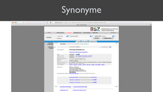 Synonyme
 