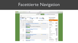 Facettierte Navigation
 