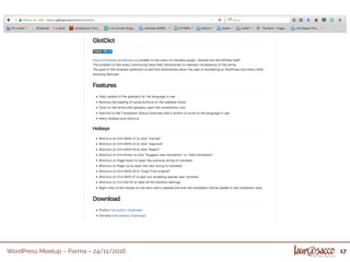 WordPress Meetup – Parma – 24/11/2016 17
 