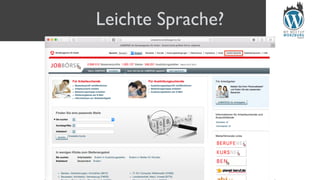 Leichte Sprache?
 