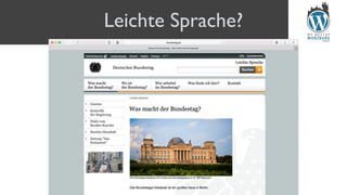 Leichte Sprache?
 