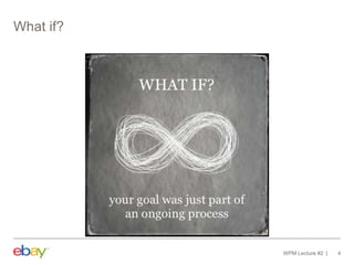 What if?
WPM Lecture #2 4
 