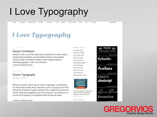 I Love Typography
 