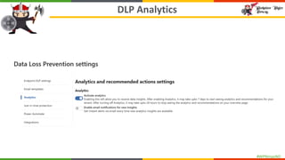 #WPNinjasNO
DLP Analytics
 