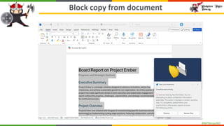 #WPNinjasNO
Block copy from document
 