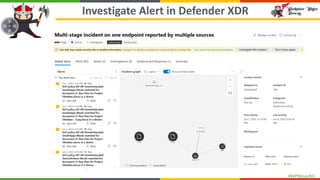 #WPNinjasNO
Investigate Alert in Defender XDR
 