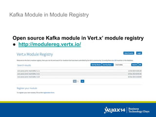 Real World Enterprise Reactive Programming using Vert.x | PPTX