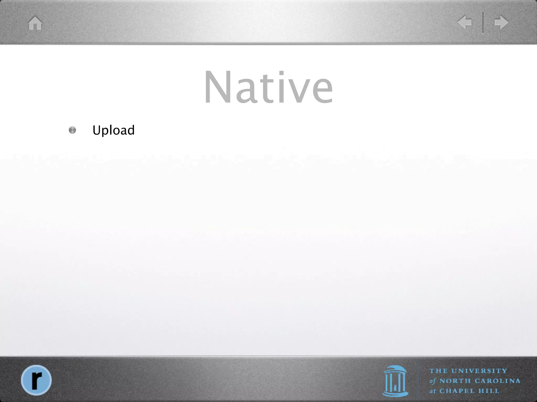 Native
Upload
 