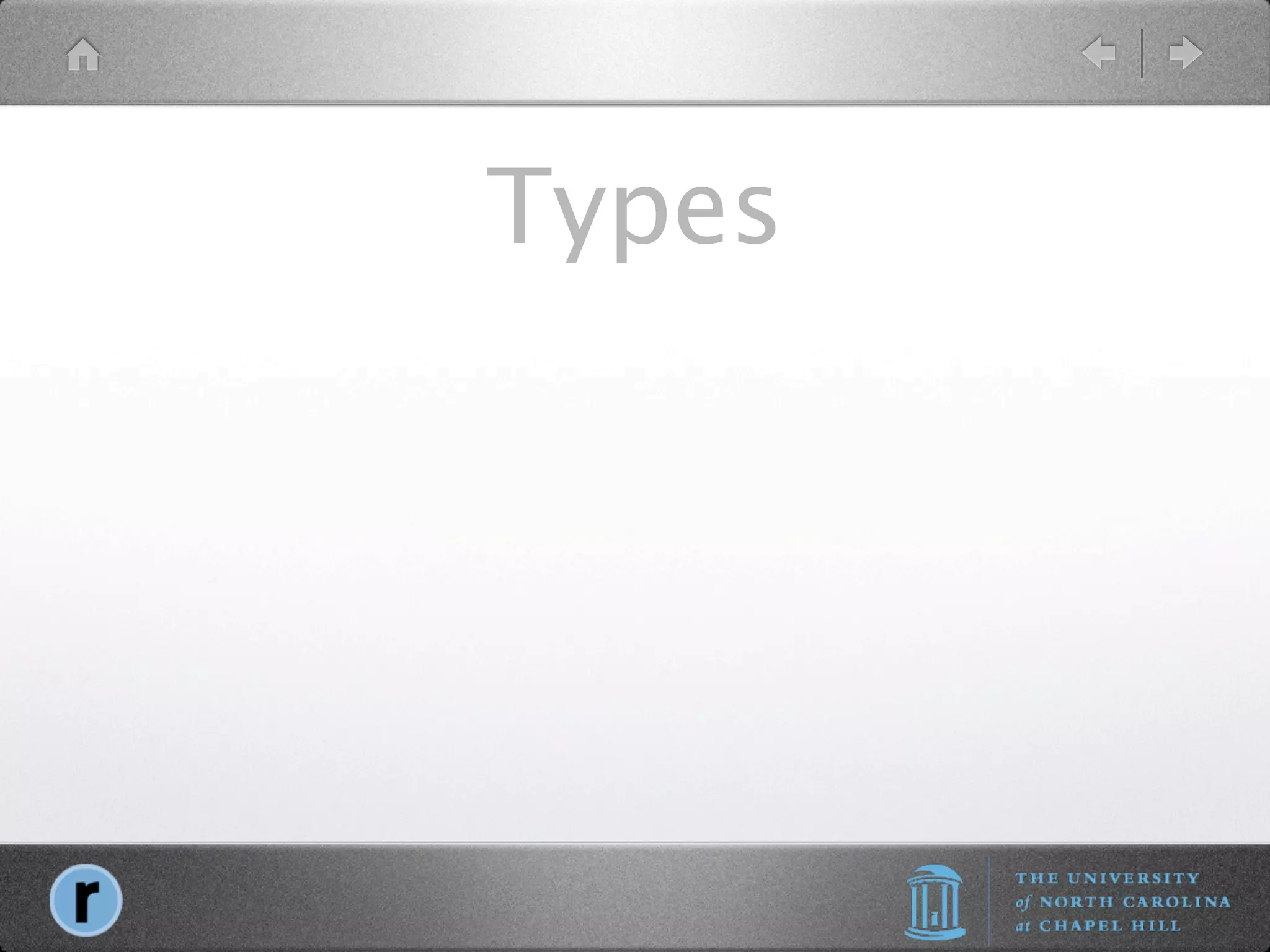 Types
 