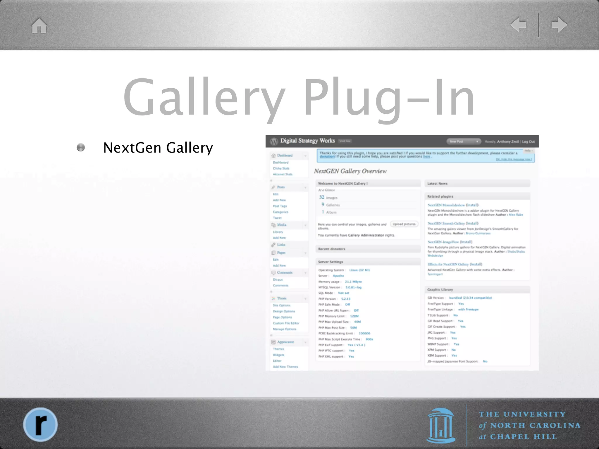 Gallery Plug-In
NextGen Gallery
 
