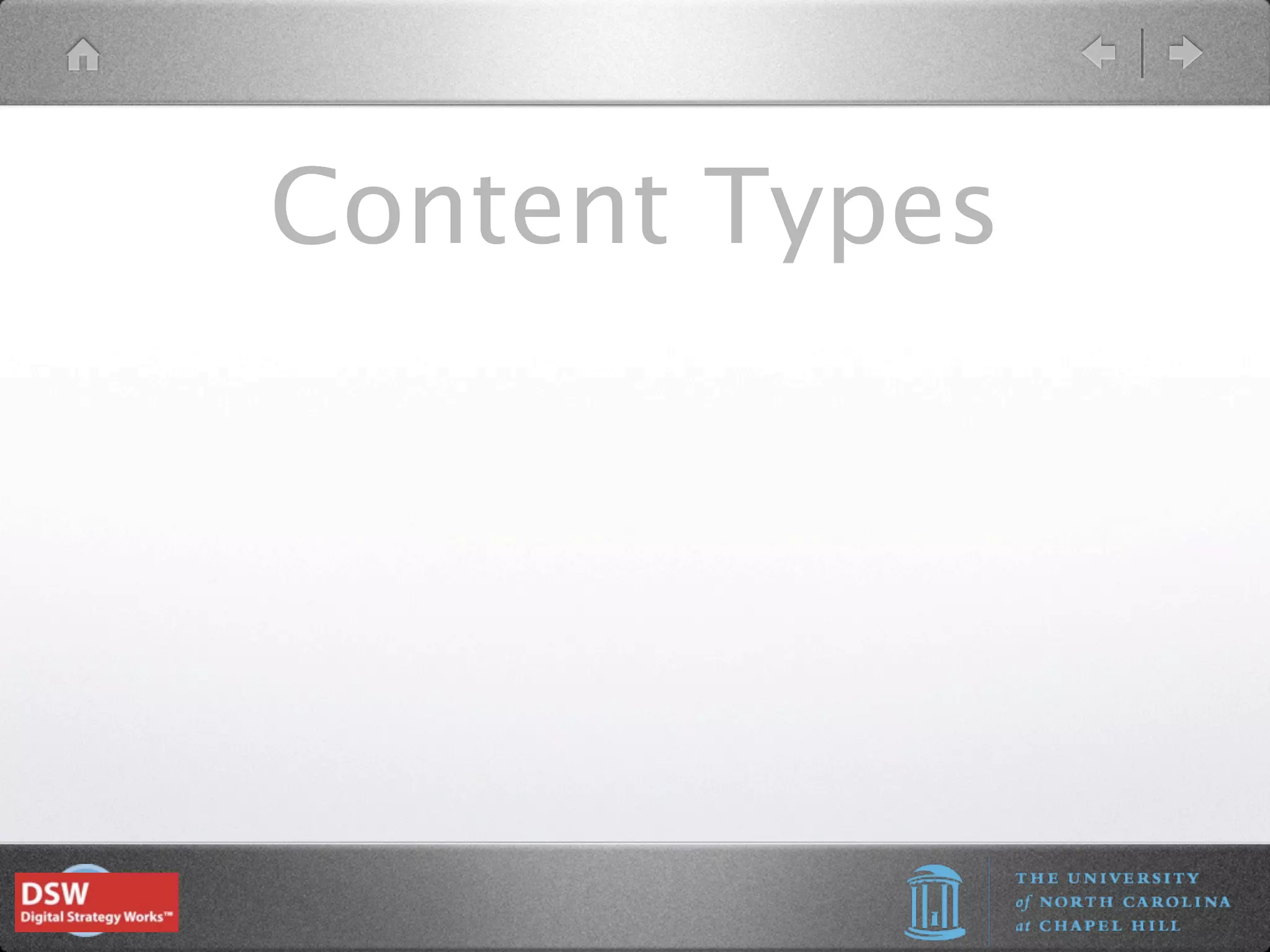 Content Types
 