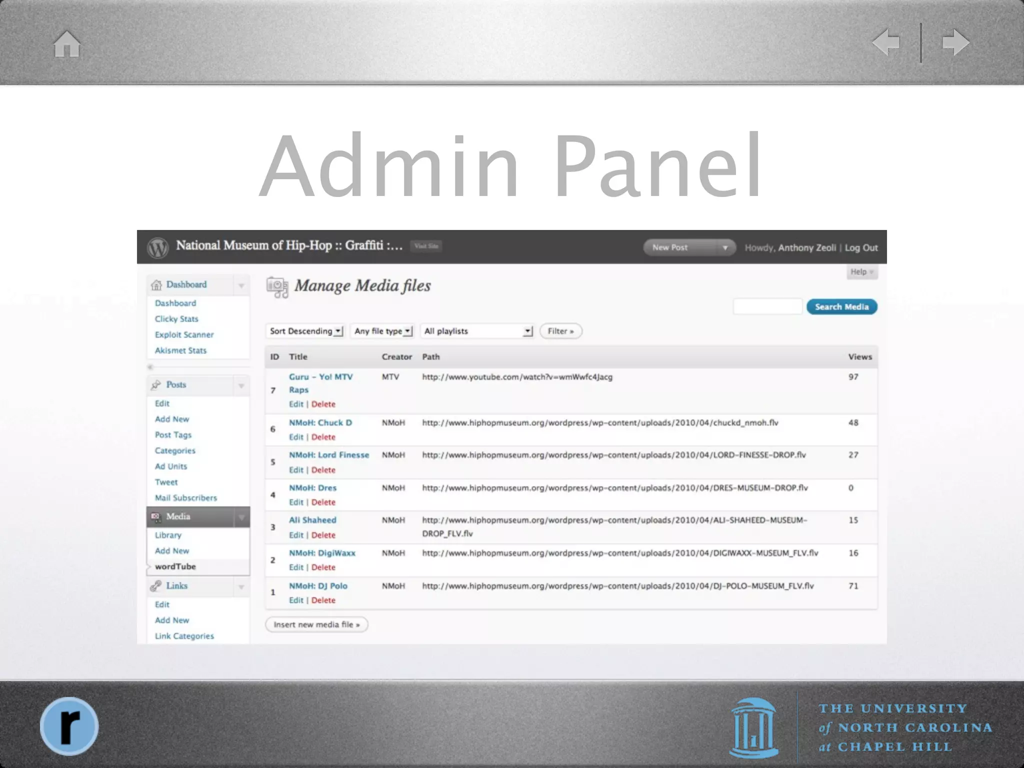 Admin Panel
 