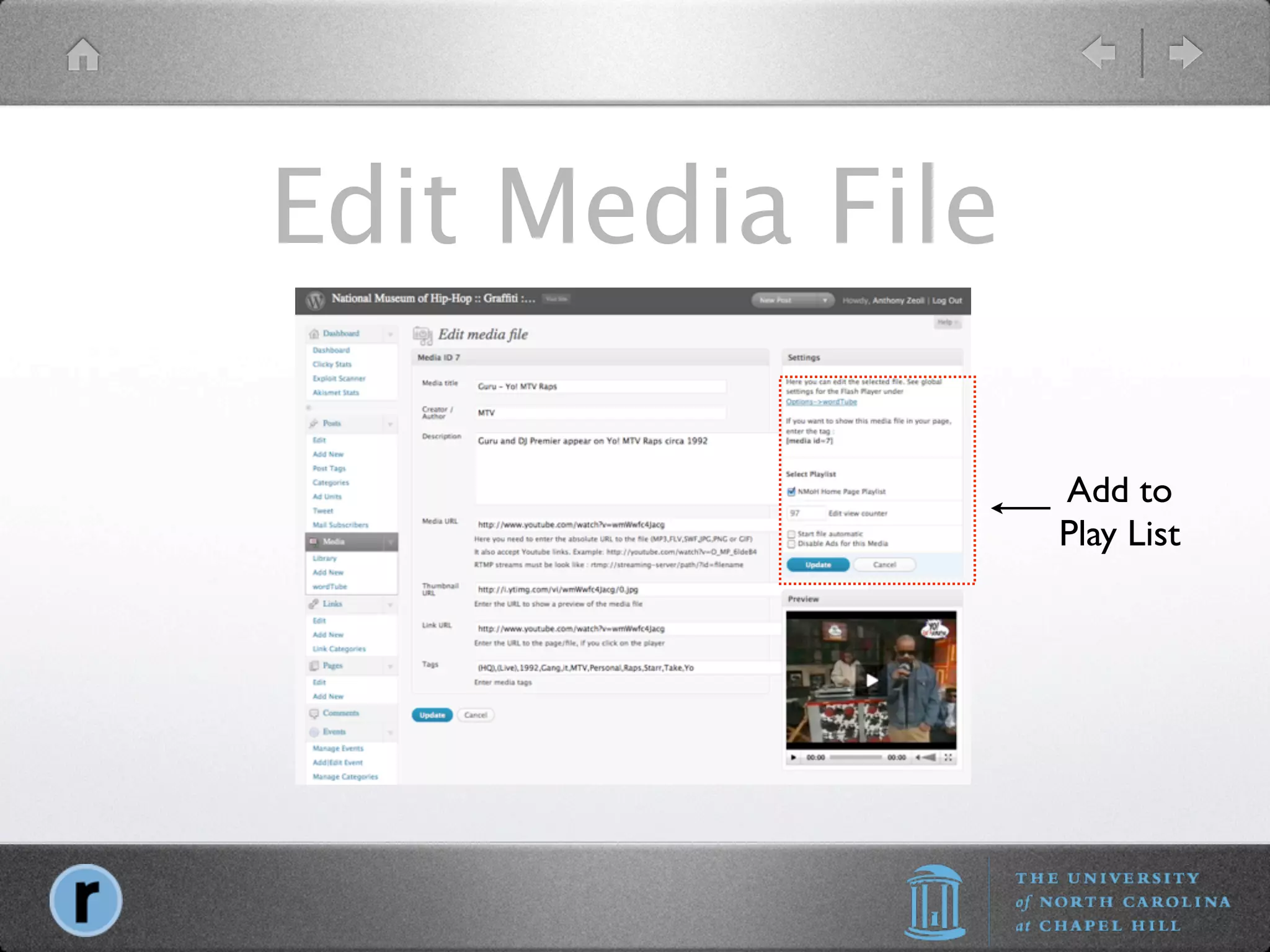 Edit Media File

                  Add to
                  Play List
 
