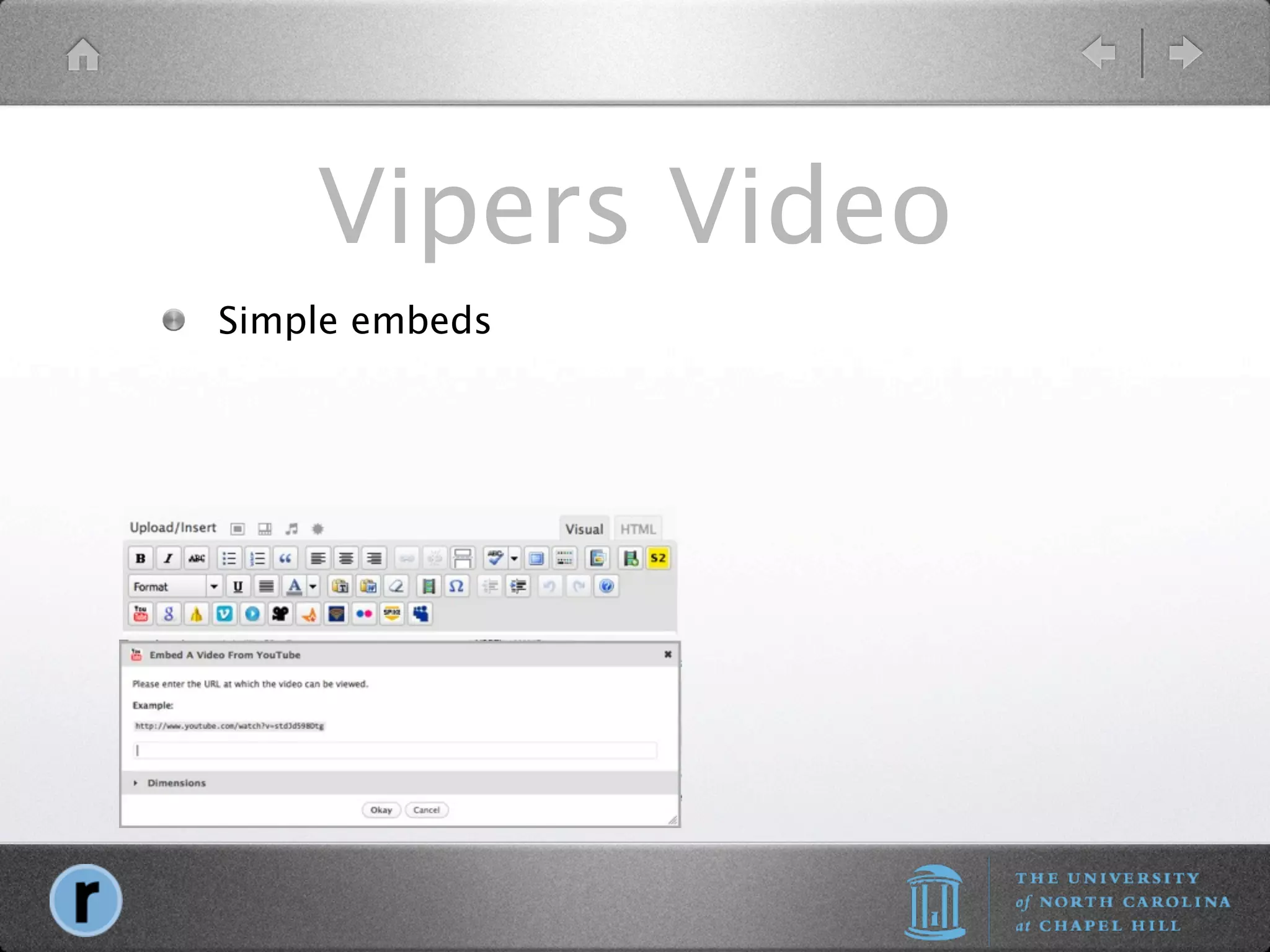 Vipers Video
Simple embeds
 