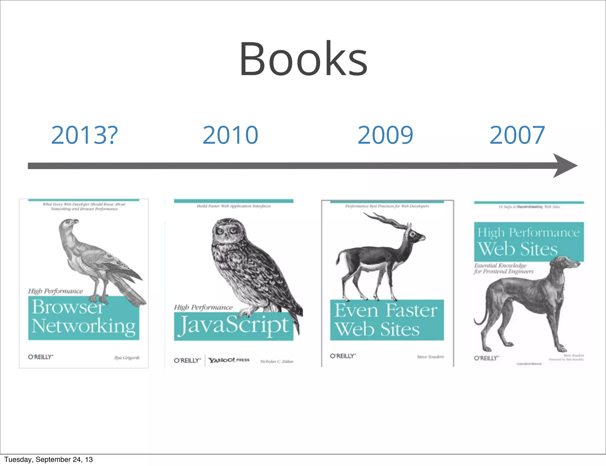 Books
2013? 2010 2009 2007
Tuesday, September 24, 13
 