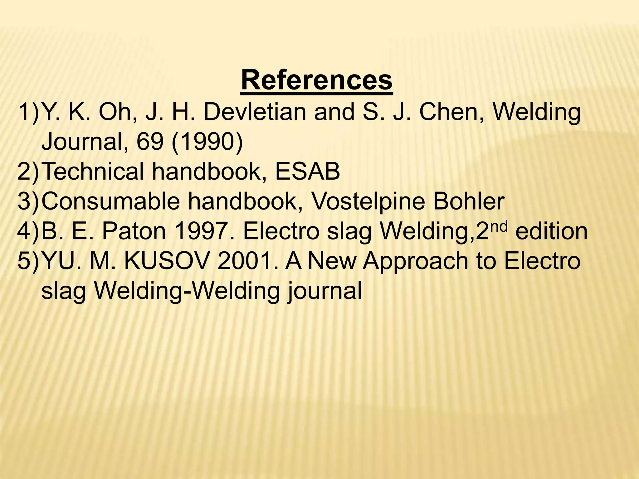 comparision between electroslag strip cladding and sumerged arc strip ...