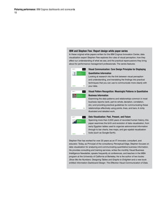 Picture Performance - Dashboards and Scorecards | PDF