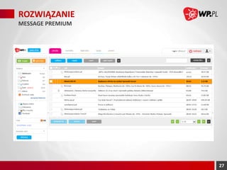 ROZWIĄZANIE
MESSAGE PREMIUM

27

 