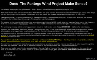 Does The Pantego Wind Project Make Sense?
The Pantego wind project was proposed for a North Carolina Coastal Community (Be...