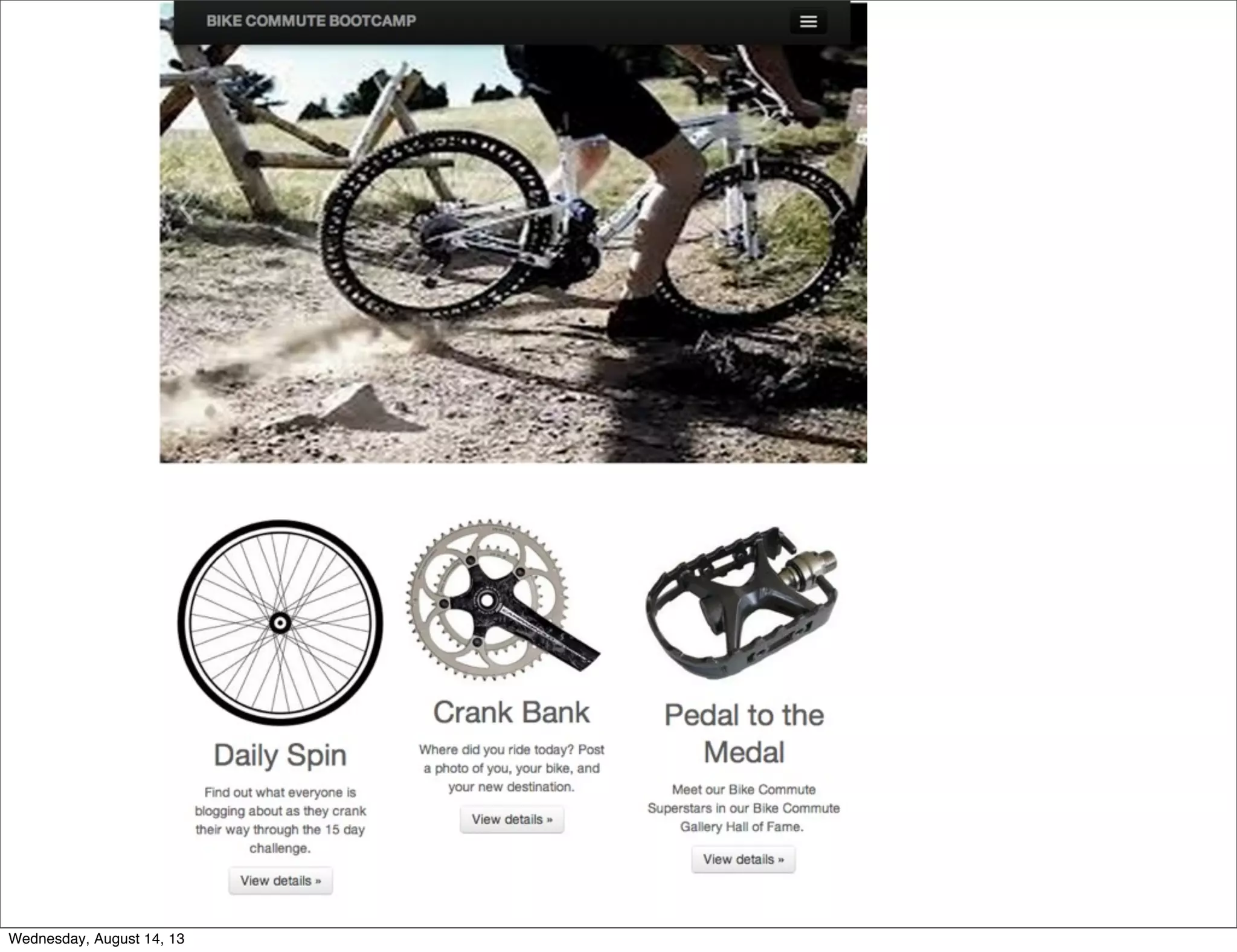 Wednesday, August 14, 13
 