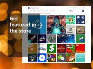 Get featured in the store  
