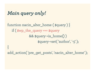You Don't Know Query - WordCamp Portland 2011 | PPT