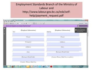 KEEP TRACK OF ALL PAY CHEQUES AND PAY STUBS THAT YOU RECEIVE