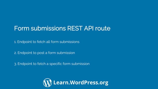 WP REST API - custom routes and endpoints | PPT