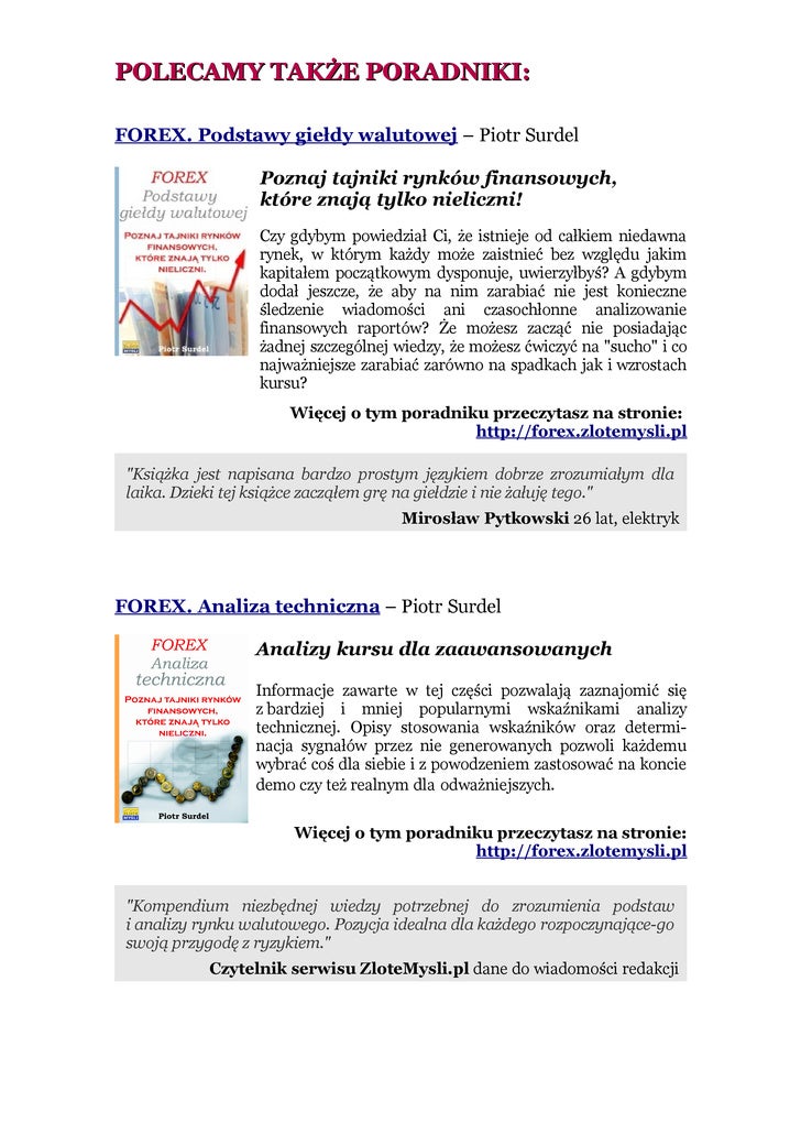 Strategie gry na rynku forex