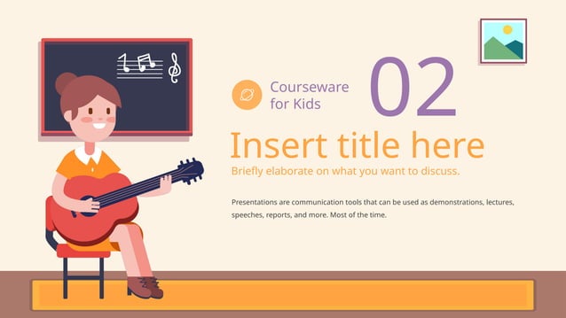 Preschool Music Courseware for Kids Elementary | PPTX