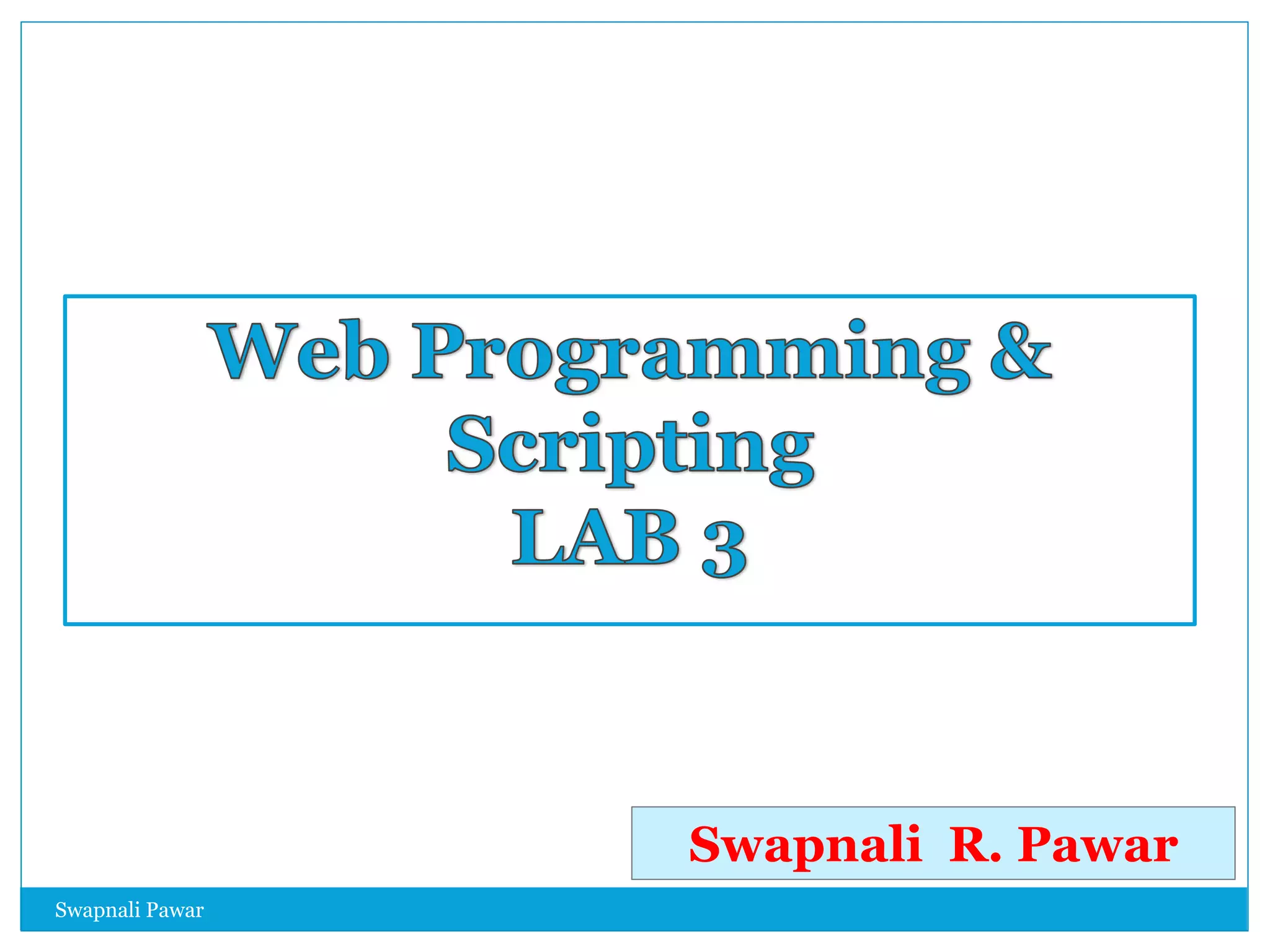 Swapnali R. Pawar
2
Swapnali Pawar
 