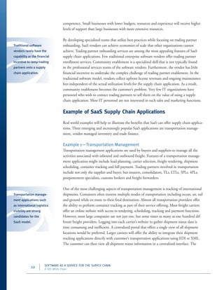 Software as a Service (SaaS) for the Supply Chain | PDF