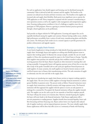 Software as a Service (SaaS) for the Supply Chain | PDF