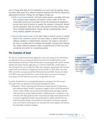 Software as a Service (SaaS) for the Supply Chain | PDF