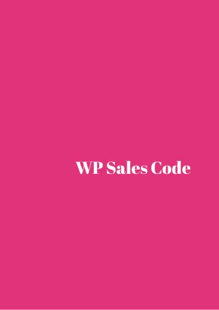 WP Sales Code 
 