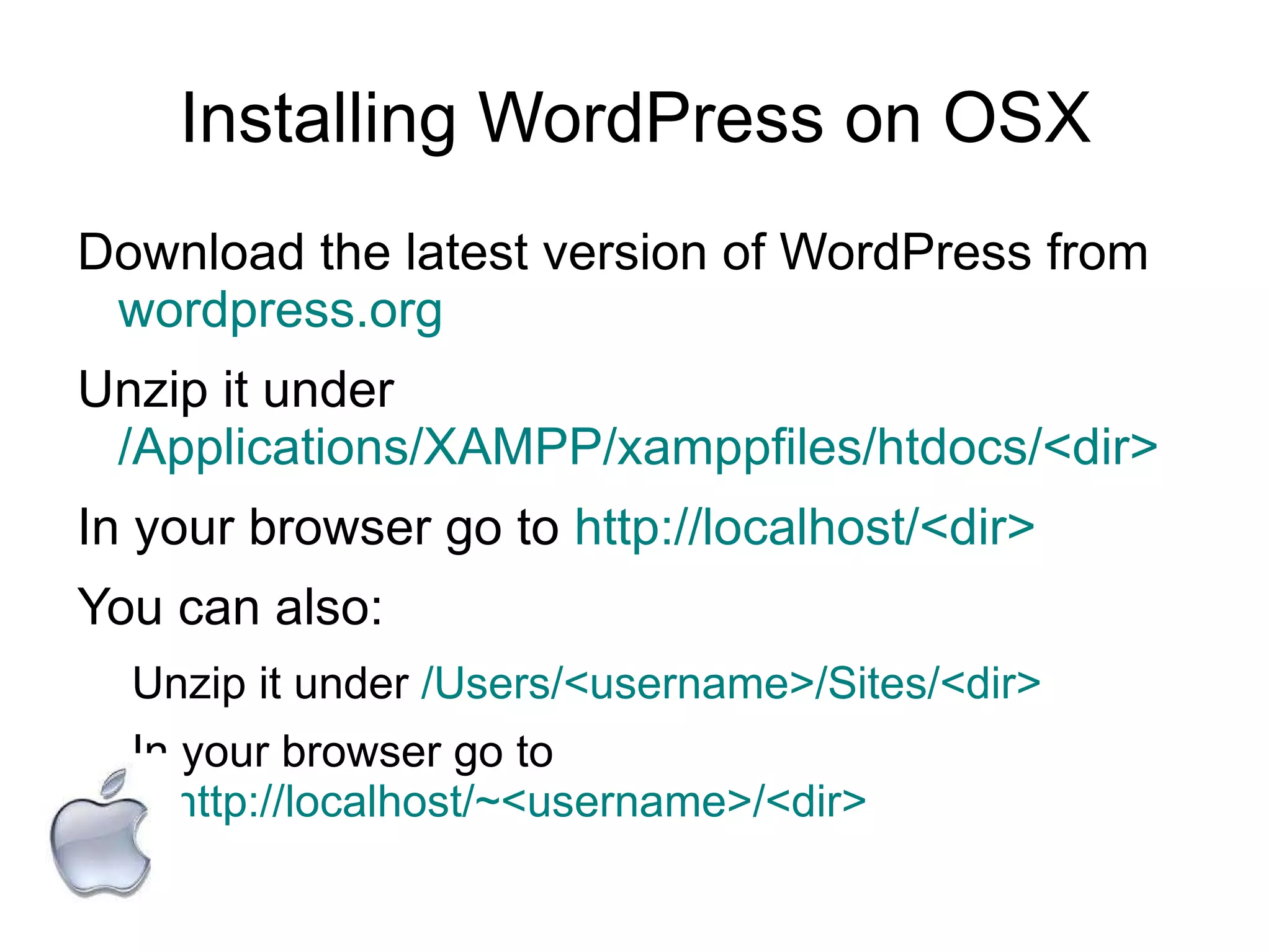 NOT RECOMMENDED: running a local production server 
