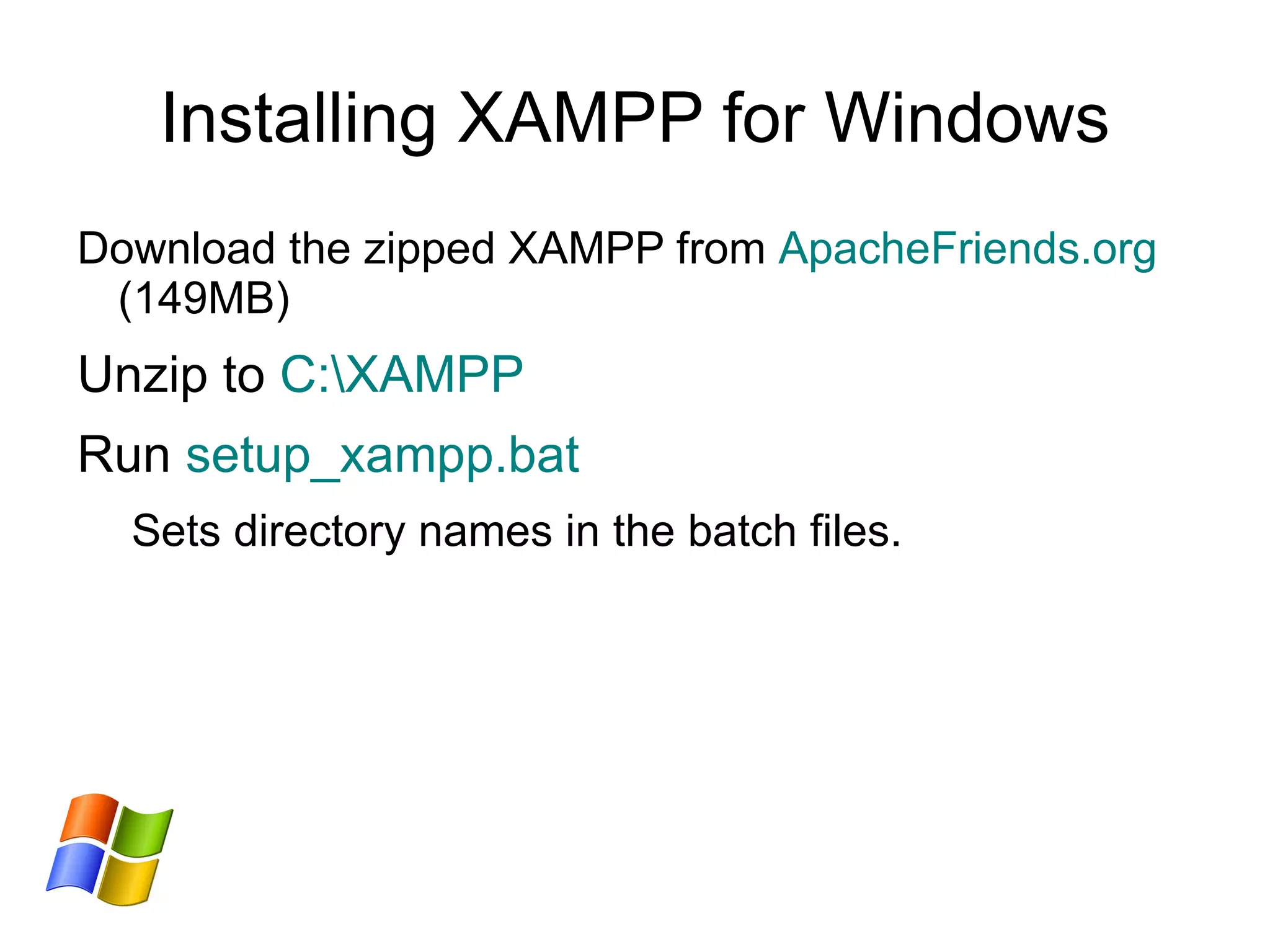 Uses of a Sandbox Running a local copy of WordPress 