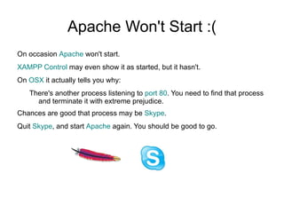 Running local copy of web apps (other than WP)