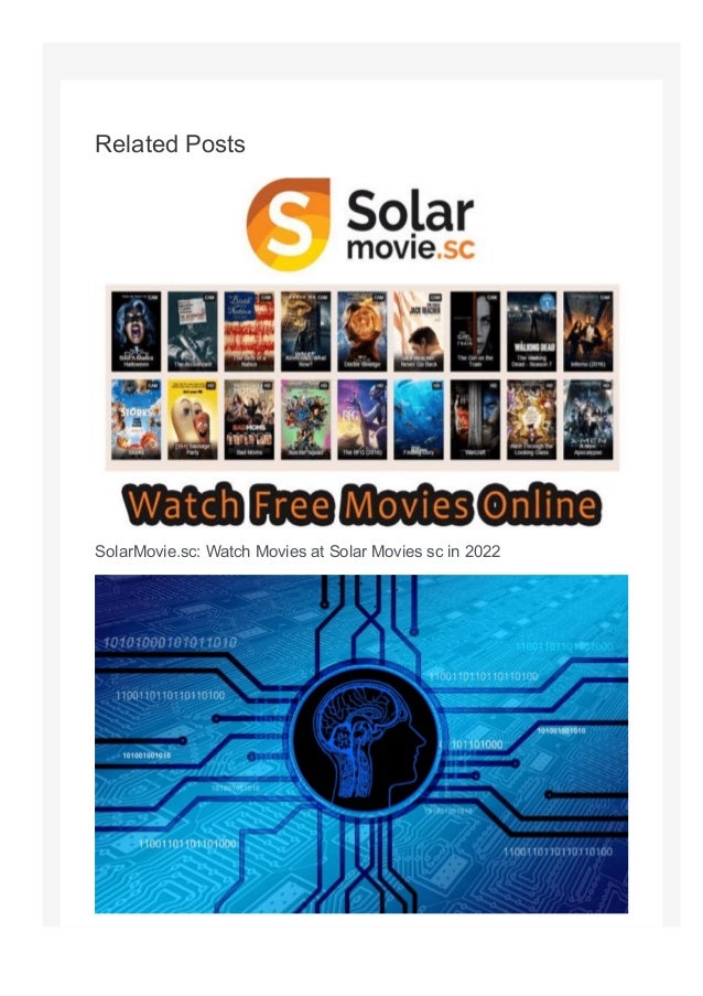 Related Posts
SolarMovie.sc: Watch Movies at Solar Movies sc in 2022
 
