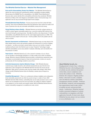 WhiteHat Security "Website Security Statistics Report" FULL (Q1'09) | PDF