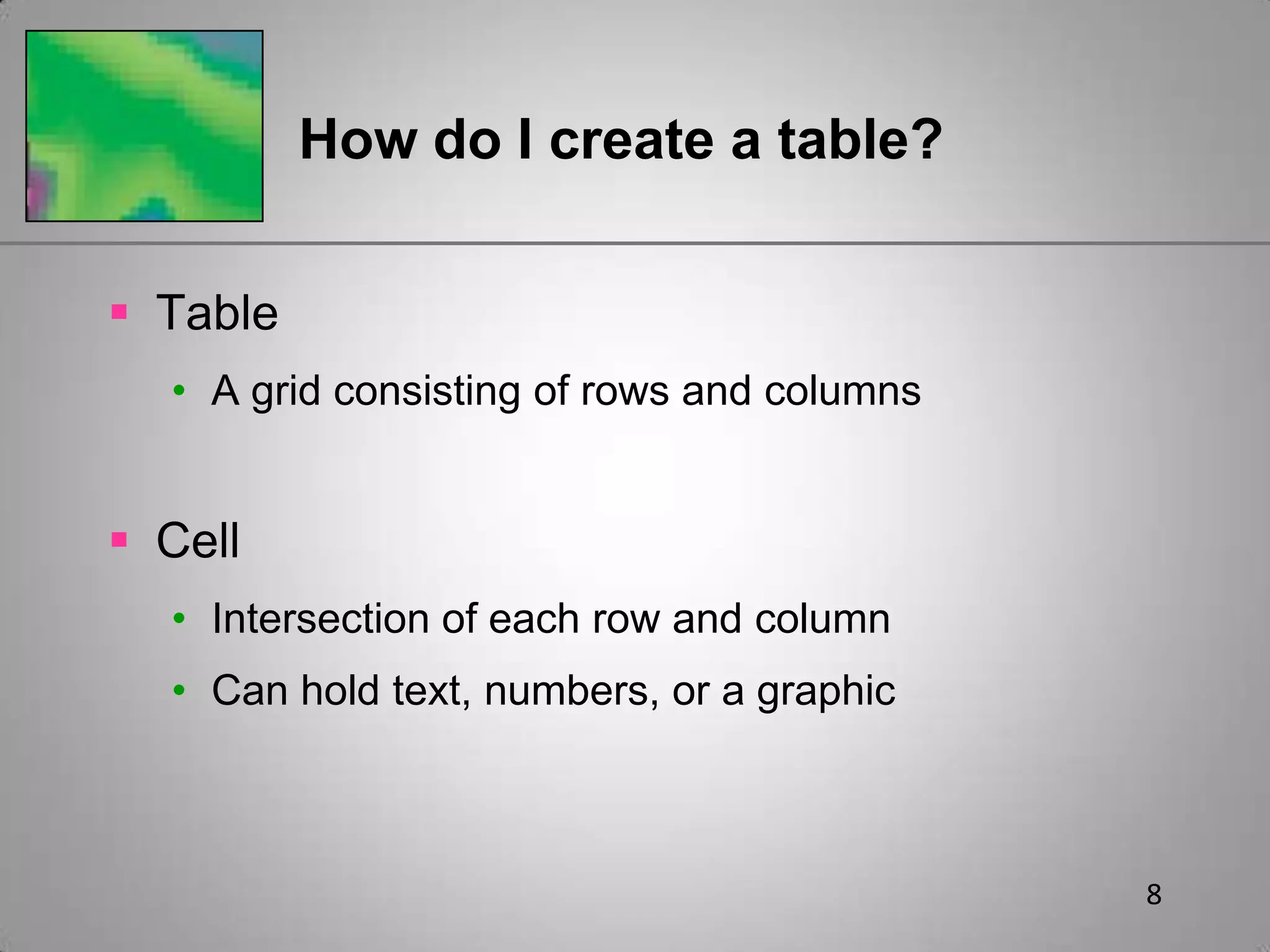5How do I add footnotes or endnotes to a document?Used to add comments to blocks of text or cite references to other documents