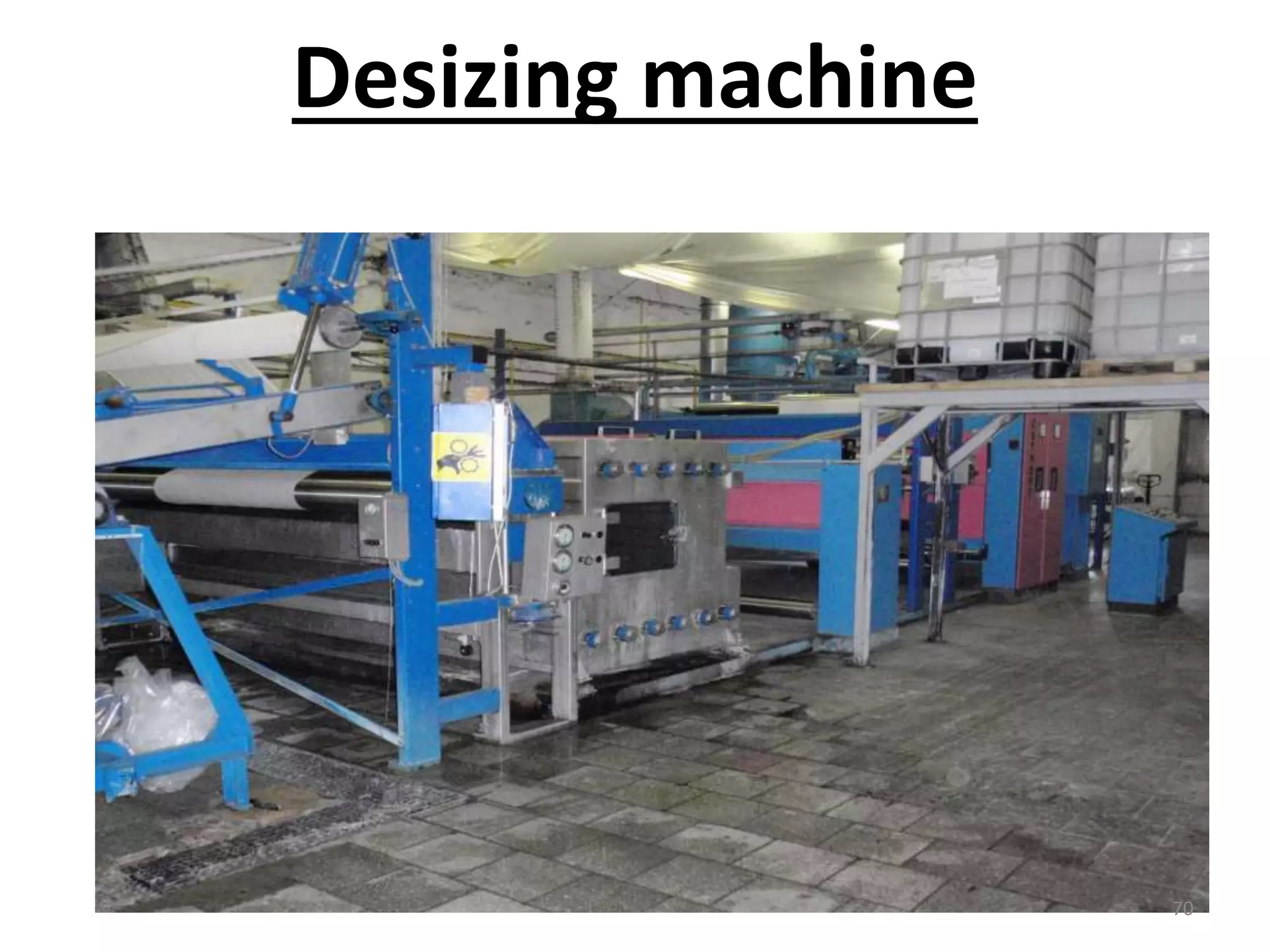 Desizing machine
70
 