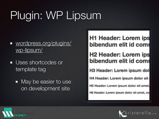 WordPress Theme Unit Tests | PDF