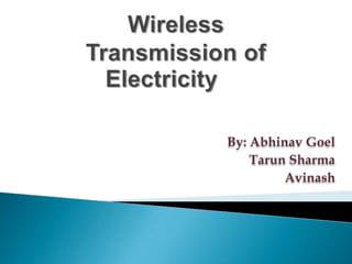 Wireless Power Transmisson