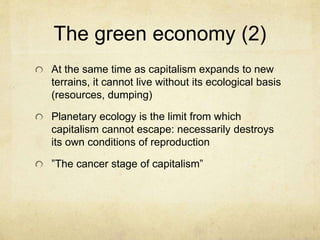 Capitalism and the ecological crisis | PPTX