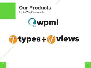 5
Our Products
On the WordPress market
 