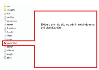 Exibe o print do site no admin exibindo uma
pré visualização

 